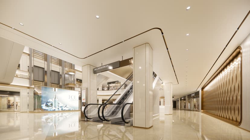 Mall layout and circulation
